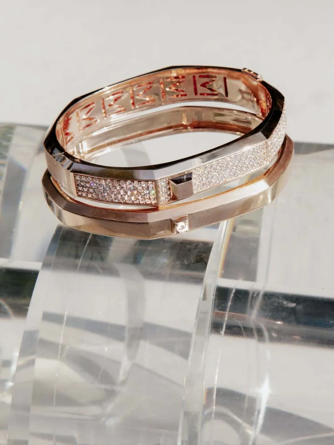 Messika bangle bracelets close-up